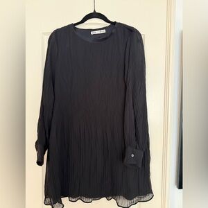 Zara pleated mini dress size M
